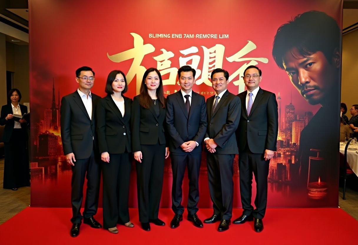黑料吃瓜网电影首映礼现场，主创团队亮相